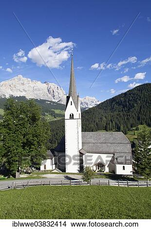 "Church of Holy Mary of the Stars, Stern, Fanes Group, Dolomites, Alto Adige, Italy, Europe" View Large Photo Image Picture - "Church of Holy Mary of the Stars, Stern, Fanes Group, Dolomites, Alto Adige, Italy, Europe". Fotosearch