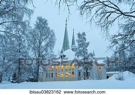 "Church of Jokkmokk in the snow, Jokkmokk, Lapland, Norrbotten County, Sweden, Scandinavia, Europe" View Large Photo Image Stock Image - "Church of Jokkmokk in the snow, Jokkmokk, Lapland, Norrbotten County, Sweden, Scandinavia, Europe". Fotosearch