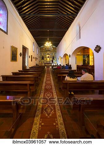 Stock Photo - "Church of Nuestra Senora de las Angustias, Puerto de Tazacorte, La Palma, Canary Islands, Spain, Europe". Fotosearch