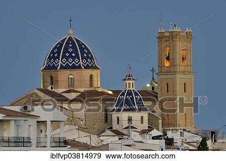 "Church of Nuestra Senora del Consuelo, Altea, Costa Blanca, Province of Alicante, Spain, Europe" View Large Photo Image Stock Photo - "Church of Nuestra Senora del Consuelo, Altea, Costa Blanca, Province of Alicante, Spain, Europe". Fotosearch