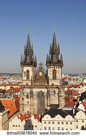 "Church of Our Lady before Tyn, Tyn Church, Old Town Square, Prague, Bohemia, Czech Republic, Europe" View Large Photo Image Stock Photography - "Church of Our Lady before Tyn, Tyn Church, Old Town Square, Prague, Bohemia, Czech Republic, Europe". Fotosearch