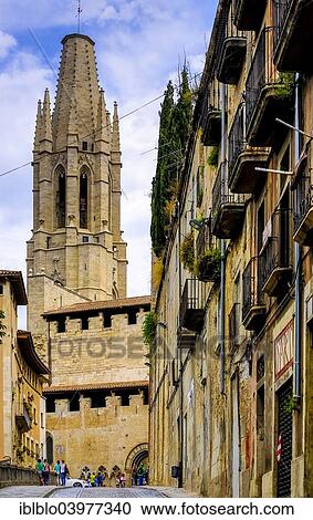 "Church of San Feliu or Church of Sant Felix, Girona, Catalonia, Spain, Europe" View Large Photo Image Stock Image - "Church of San Feliu or Church of Sant Felix, Girona, Catalonia, Spain, Europe". Fotosearch