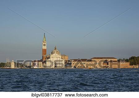 Stock Photo - "Church of San Giorgio Maggiore in the evening light, Venice, Italy, Europe". Fotosearch