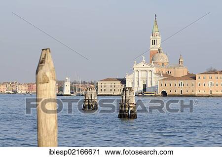 Stock Image - "Church of San Giorgio Maggiore, island of San Giorgio Maggiore, Venice, UNESCO World Heritage Site, Veneto, Italy, Europe". Fotosearch