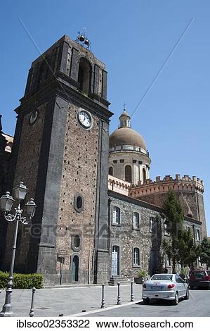 Stock Image - "Church of San Nicola, Randazzo, province of Catania, Sicily, Italy, Europe". Fotosearch