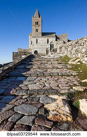 "Church of San Pietro, Porto Venere, Cinque Terre, Liguria, Italy, Europe" View Large Photo Image Picture - "Church of San Pietro, Porto Venere, Cinque Terre, Liguria, Italy, Europe". Fotosearch