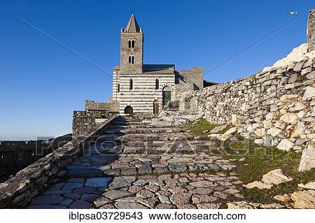 "Church of San Pietro, Porto Venere, Cinque Terre, Liguria, Italy, Europe" View Large Photo Image Stock Image - "Church of San Pietro, Porto Venere, Cinque Terre, Liguria, Italy, Europe". Fotosearch