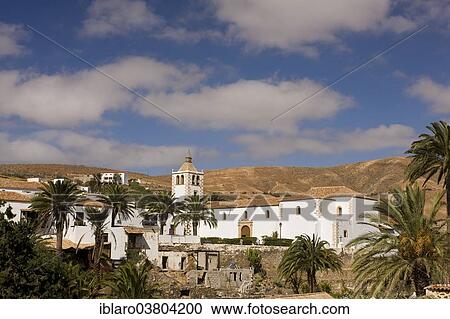 Stock Image - "Church of Santa Maria de Betancuria, Betancuria, Fuerteventura, Canary Islands, Spain, Europe". Fotosearch