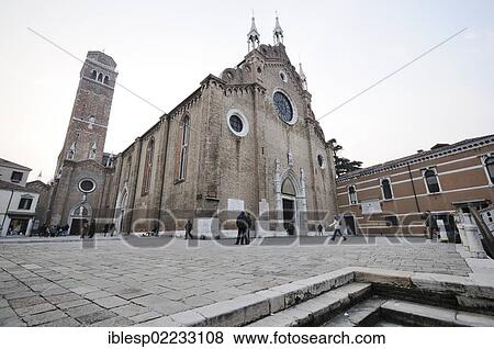 Stock Photo - "Church of Santa Maria Gloriosa dei Frari, Campo dei Frari, San Polo, Venice, Venezia, Venetien, Italy, Europe". Fotosearch