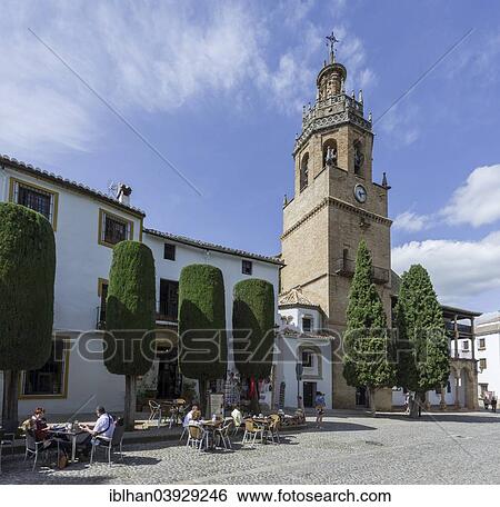 "Church of Santa Maria la Mayor, Ronda, Malaga province, Andalucia, Spain, Europe" View Large Photo Image Stock Photograph - "Church of Santa Maria la Mayor, Ronda, Malaga province, Andalucia, Spain, Europe". Fotosearch