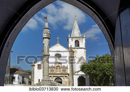 "Church of Santa Maria, Obidos, Leiria District, Portugal, Europe" View Large Photo Image Stock Image - "Church of Santa Maria, Obidos, Leiria District, Portugal, Europe". Fotosearch