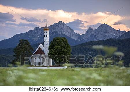 "Church of St. Coloman near Fuessen in the Allgaeu, Bavaria, Germany, Europe, PublicGround, Europe" View Large Photo Image Stock Photography - "Church of St. Coloman near Fuessen in the Allgaeu, Bavaria, Germany, Europe, PublicGround, Europe". Fotosearch
