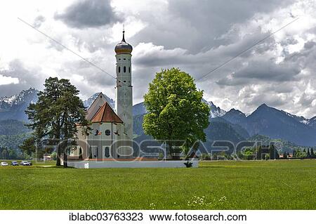 "Church of St. Coloman, Schwangau, Ostallgau, Allgau, Schwabia, Bavaria, Germany, Europe" View Large Photo Image Stock Image - "Church of St. Coloman, Schwangau, Ostallgau, Allgau, Schwabia, Bavaria, Germany, Europe". Fotosearch