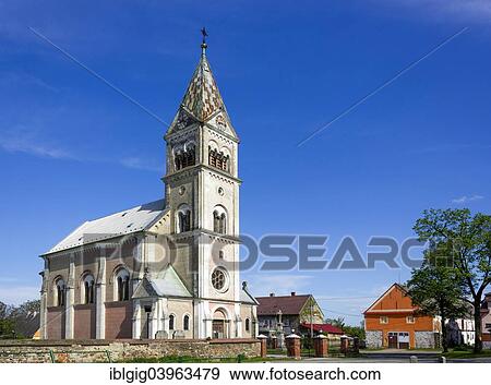 "Church of St. Lawrence, Bialy Potok, Jesenik district, Olomoucky region, Czech Republic, Europe" View Large Photo Image Stock Photo - "Church of St. Lawrence, Bialy Potok, Jesenik district, Olomoucky region, Czech Republic, Europe". Fotosearch