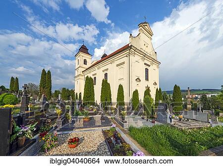 Picture - "Church of St. Lawrence, Bojkovice, Uherske Hradiste district, Zlin county, Czech Republic, Europe". Fotosearch