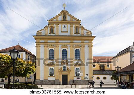 Stock Photography - "Church of St. Magdalena, Altotting, Upper Bavaria, Bavaria, Germany, Europe". Fotosearch