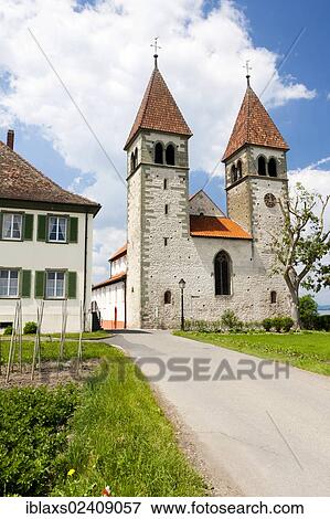 "Church of St. Peter and Paul in Niederzell on Reichenau Island, Lake Constance, Baden-Wuerttemberg, Germany, Europe, PublicGround, Europe" View Large Photo Image Stock Photo - "Church of St. Peter and Paul in Niederzell on Reichenau Island, Lake Constance, Baden-Wuerttemberg, Germany, Europe, PublicGround, Europe". Fotosearch