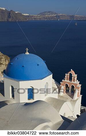 "Church, Oia, Santorini, Cyclades, Greece, Europe" View Large Photo Image Stock Image - "Church, Oia, Santorini, Cyclades, Greece, Europe". Fotosearch