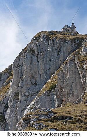 "Church on Mt Dobratsch or Mt Villacher Alpe, Carinthia, Austria, Europe" View Large Photo Image Picture - "Church on Mt Dobratsch or Mt Villacher Alpe, Carinthia, Austria, Europe". Fotosearch