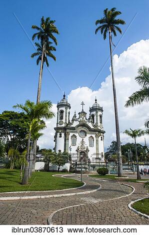 Stock Image - "Church Sao Francisco de Assis, Sao Joao del Rei, Minas Gerais, Brazil, South America". Fotosearch