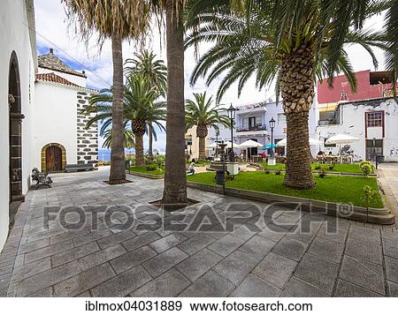 "Church Square, San Andres, La Palma, Canary Islands, Spain, Europe" View Large Photo Image Stock Photo - "Church Square, San Andres, La Palma, Canary Islands, Spain, Europe". Fotosearch