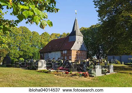 Stock Photo - "Church St. Abundus in Lassahn, Zarrentin, Mecklenburg-Western Pomerania, Germany, Europe". Fotosearch