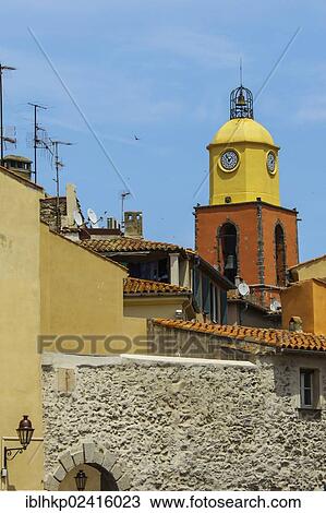 Church, St. Tropez, Cote d'Azur, France, Europe View Large Photo Image Stock Image - Church, St. Tropez, Cote d'Azur, France, Europe. Fotosearch