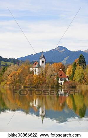 "Church, Weissensee district, Lake Weissensee, Fussen, Allgau, Bavaria, Germany, Europe" View Large Photo Image Stock Image - "Church, Weissensee district, Lake Weissensee, Fussen, Allgau, Bavaria, Germany, Europe". Fotosearch