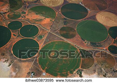 "Circular fields on the Orange River, irrigation of large areas in the Karoo Desert, Gariepdam, Free State Province, South Africa, Africa" View Large Photo Image Stock Photography - "Circular fields on the Orange River, irrigation of large areas in the Karoo Desert, Gariepdam, Free State Province, South Africa, Africa". Fotosearch