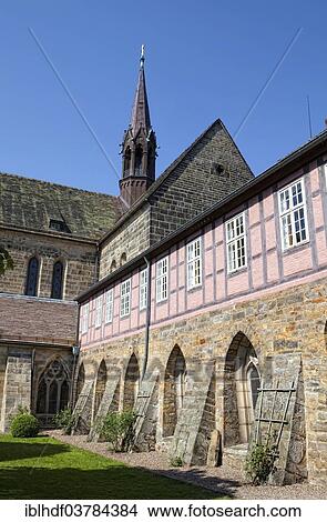 Picture - "Cistercian monastery Lossum, Lower Saxony, Germany, Europe". Fotosearch