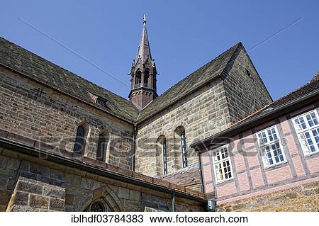 Stock Image - "Cistercian monastery Lossum, Lower Saxony, Germany, Europe". Fotosearch