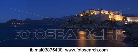 "Citadel at night, Calvi, Balagne, Corsica, France, Europe" View Large Photo Image Stock Photo - "Citadel at night, Calvi, Balagne, Corsica, France, Europe". Fotosearch