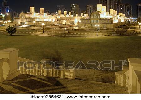 "City at night, Sharjah, Emirate of Sharjah, United Arab Emirates, Asia" View Large Photo Image Stock Image - "City at night, Sharjah, Emirate of Sharjah, United Arab Emirates, Asia". Fotosearch