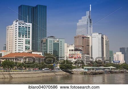 "City center with Empire Tower, on Saigon River, Ho Chi Minh City, Vietnam, Asia" View Large Photo Image Stock Photograph - "City center with Empire Tower, on Saigon River, Ho Chi Minh City, Vietnam, Asia". Fotosearch