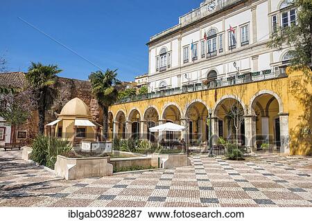 "City Hall and Praca do Municipio, Silves, Algarve, Portugal, Europe" View Large Photo Image Stock Photo - "City Hall and Praca do Municipio, Silves, Algarve, Portugal, Europe". Fotosearch