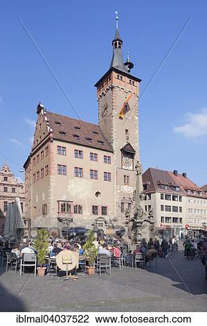"City Hall, Grafeneckart, Wurzburg, Lower Franconia, Bavaria, Germany, Europe" View Large Photo Image Stock Image - "City Hall, Grafeneckart, Wurzburg, Lower Franconia, Bavaria, Germany, Europe". Fotosearch