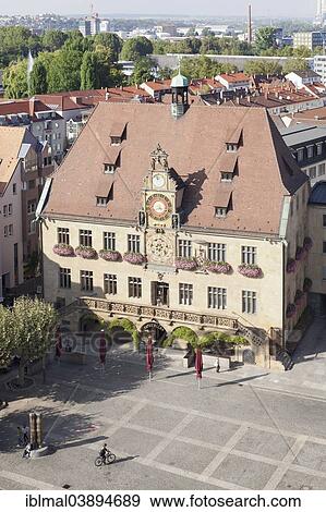 "City Hall in the market square, Heilbronn, Baden-Wurttemberg, Germany, Europe" View Large Photo Image Stock Photo - "City Hall in the market square, Heilbronn, Baden-Wurttemberg, Germany, Europe". Fotosearch