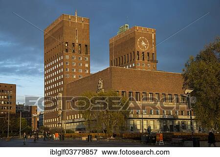 "City hall, Oslo, Norway, Europe" View Large Photo Image Stock Photo - "City hall, Oslo, Norway, Europe". Fotosearch