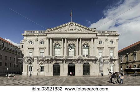 Stock Image - "City Hall, Praca do Municipio, Lisbon, Portugal, Europe". Fotosearch