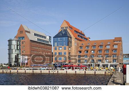 Stock Photo - "City harbour, Rostock, Mecklenburg-Vorpommern, Germany, Europe". Fotosearch