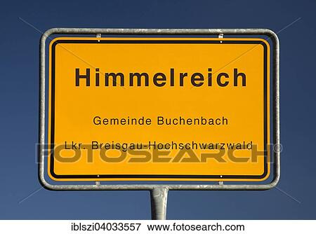 "City limits sign, Himmelreich or heaven, Buchenbach, district Breisgau in the Black Forest, Baden-Wurtemberg, Germany, Europe" View Large Photo Image Stock Photo - "City limits sign, Himmelreich or heaven, Buchenbach, district Breisgau in the Black Forest, Baden-Wurtemberg, Germany, Europe". Fotosearch