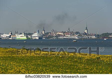 Stock Photo - "City panorama, Tallinn, Estonia, Baltic States, Europe". Fotosearch