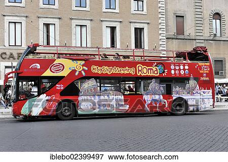 "City Sightseeing Roma, sightseeing tour, tourist bus, Rome, Italy, Europe" View Large Photo Image Stock Photo - "City Sightseeing Roma, sightseeing tour, tourist bus, Rome, Italy, Europe". Fotosearch