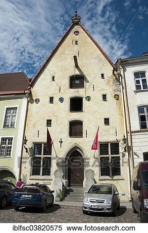 Stock Photography - "City theatre, historic centre, Tallinn, Estonia, Baltic States, Europe". Fotosearch
