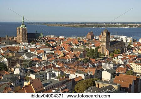 "City view with St. Nicholas' Church, Stralsund, Mecklenburg Vorpommern, Germany, Europe" View Large Photo Image Stock Image - "City view with St. Nicholas' Church, Stralsund, Mecklenburg Vorpommern, Germany, Europe". Fotosearch