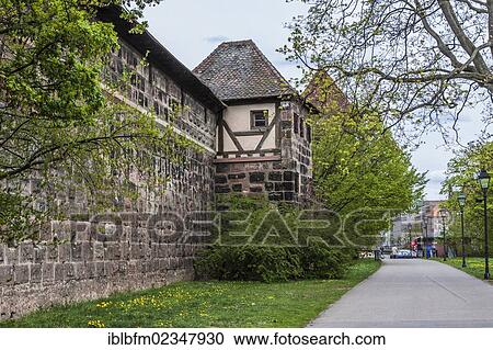 "City wall, Nuremberg, Middle Franconia, Bavaria, Germany, Europe" View Large Photo Image Stock Image - "City wall, Nuremberg, Middle Franconia, Bavaria, Germany, Europe". Fotosearch