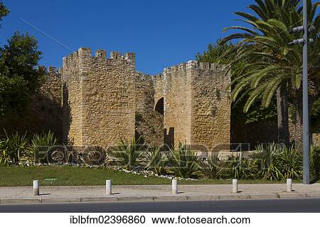 Stock Image - "City walls, Lagos, Algarve, Portugal, Europe". Fotosearch