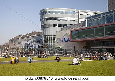 Stock Image - "CityPalais, shopping centre, Konigstrasse street, Duisburg, Ruhr Area, North Rhine-Westphalia, Germany, Europe". Fotosearch