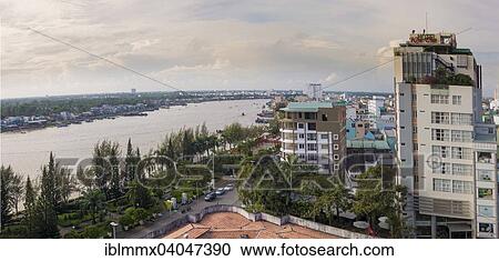 "Cityscape, behind the Mekong, Mekong Delta, Can Tho, South Vietnam, Vietnam, Asia" View Large Photo Image Stock Image - "Cityscape, behind the Mekong, Mekong Delta, Can Tho, South Vietnam, Vietnam, Asia". Fotosearch