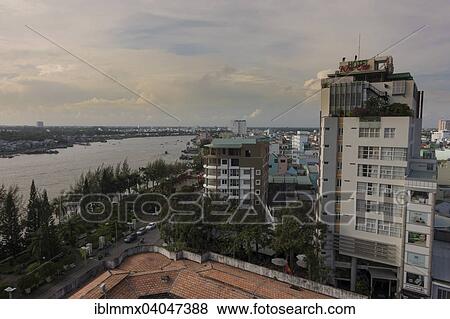 "Cityscape, behind the Mekong, Mekong Delta, Can Tho, South Vietnam, Vietnam, Asia" View Large Photo Image Stock Photo - "Cityscape, behind the Mekong, Mekong Delta, Can Tho, South Vietnam, Vietnam, Asia". Fotosearch